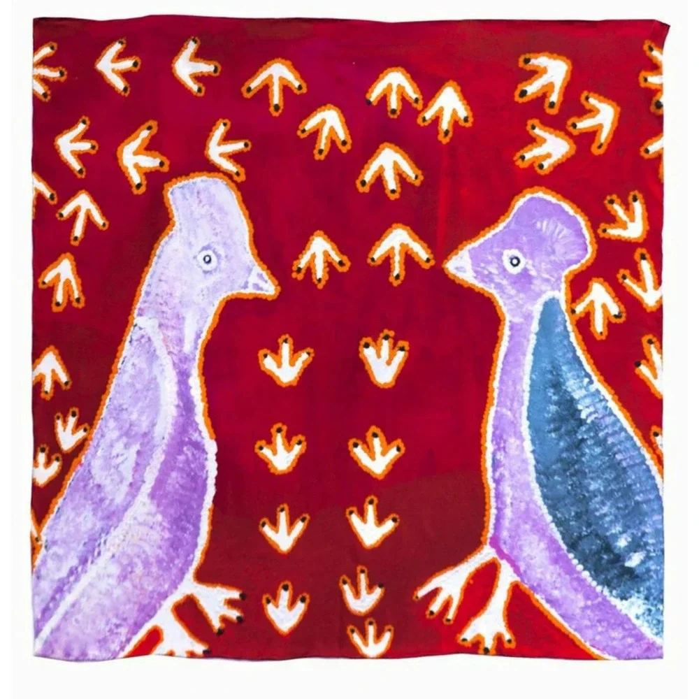 One‎ of Twelve Tjulpu Scarf silk